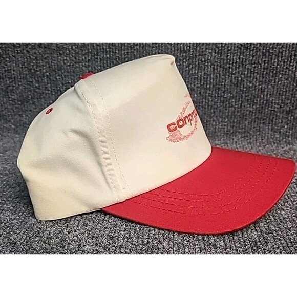 Vintage Conproco Yupoong SnapBack Trucker Hat Cap White/Red - Picture 3 of 7